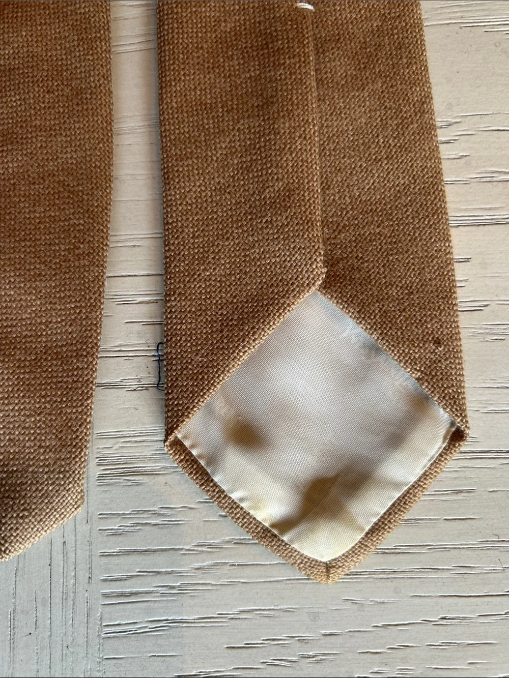 Yves Saint Laurent Beige Abraham and Straus Men’s Tie